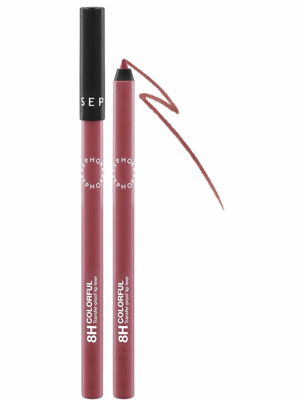 {Set of 2} SEPHORA 8H Colorful Transfer-Proof Lip Liner ~ 06 Rosewood Mood